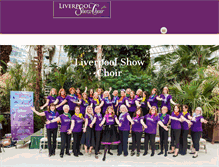 Tablet Screenshot of liverpoolshowchoir.com